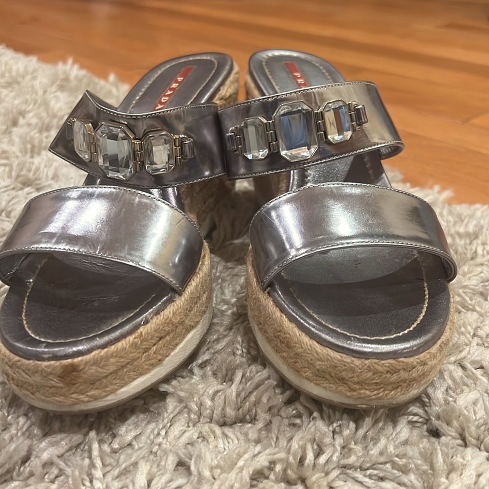 AUTHENTIC PRADA WEDGES - Picture 3 of 6